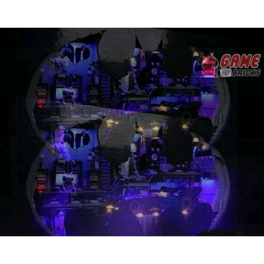 LED Light Kit for Batcave – Shadow Box - Compatible with LEGO® 76252 /w Remote
